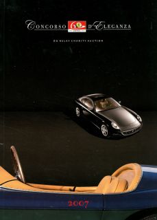 2007 FERRARI CONCORSO DELEGANZA 60 RELAY CHARITY AUCTION BROCHURE