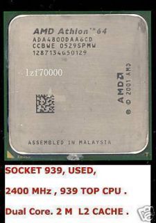 AMD ATHLON 64 X2 4800+ 939 PIN ADA4800DAA6CD Dual Core