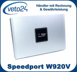 COM Speedport W 920V 300 Mbps 1 Port 10/100 Wireless N Router W920