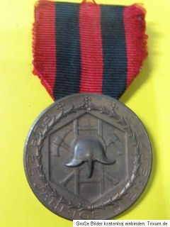 Orden Medaille Feuerwehr 25J Dienstzeit Bronze 3,7cm an 1er Spange