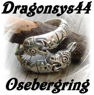 toller Oseberg Ring 925Silber 17 19 Wikinger Mittelalter Wikingerring