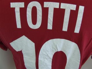 Trikot AS Rom Roma 2000/01 (XL)#10 Totti Home Kappa Maglia Shirt
