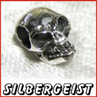 Totenkopf Skull Anhänger 925 Silber Gothic Biker Skull pendant