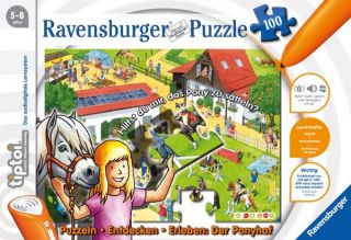 Ravensburger tiptoi Puzzlen Entdecken Erleben Ponyhof (100 Teile