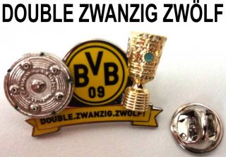 BVB Pin Double Zwanzig Zwölf 2012 BV Borussia Dortmund 09 Meister
