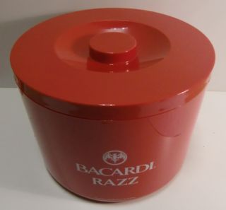 Bacardi Razz Glas Gläser Eisbox Ice Bucket Neu 10 L