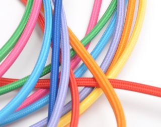 Fabric textile runden Flex elektrische Kabel Farb für Lampen und