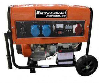 Schwarzbach Benzin Stromerzeuger SGG 6000 E 230 V 400 V E Start
