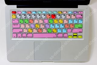Final Cut Shortcuts MacBook Pro [UK Keyboard] Decal Keys Sticker Skins