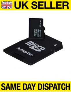 16 GB Micro SDHC Speicherkarte Mit SD Adapter TF HC Microsd