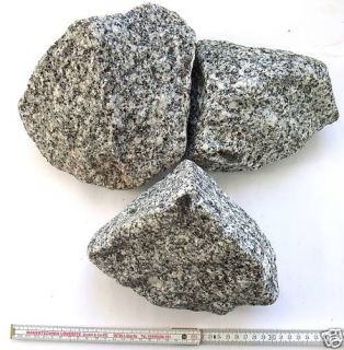 980 kg Findling Bruchsteine f. Gabione Gabionensteine Granit Blaugrau