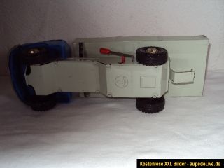 Alter Strenco Blech Plastik LKW Hydromat Kipper mit Anhänger 55cm TOP