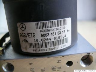 MERCEDES BENZ SLK R170 ABS Bremspumpe Hydraulikblock ABS A0034310312 #