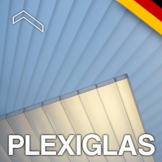 Plexiglas Stegplatten Doppelstegplatten Lichtplatten Acryl 16/32 opal