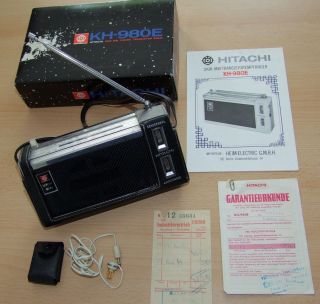 HITACHI KH 980E DDR Transistorradio Radio + Zubehör OVP