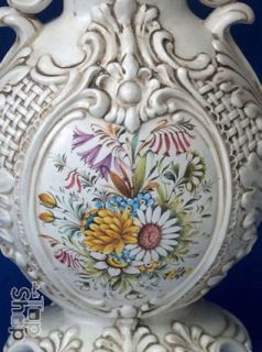 40cm Große VASE  ITALY KERAMIK Bassano MAJOLIKA Keramik Ceramics