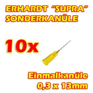 10x SUPRA Injektions Kanüle Kanülen 0,3x13 mm gelb