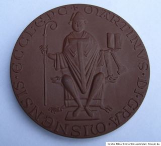 Meissen Porzellan Medaille Hochstift 1976