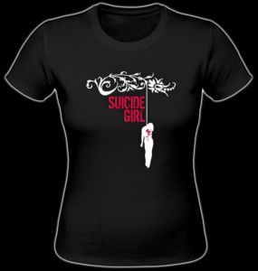 Longtime Gothic Girlie T Shirt   Suicide Girl