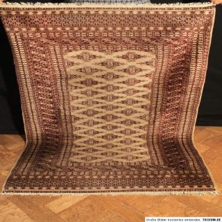 Antiker Alter Handgeknüpfter Orient Perser Teppich Yomut Buchara m