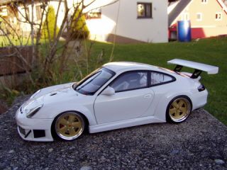Porsche 911 996 RSR Umbau Tuning 1:18 GT3 Alufelgen