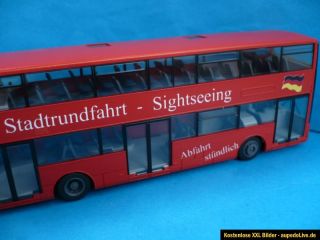 Rietze 1:87   DN 95 / Doppelstock Bus in rot  Stadtrundfahrt 