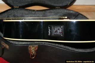 Gibson Epiphone PR5E/B Gitarre halbakustische Gitarre mit Koffer