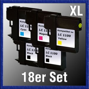 18x Druckerpatrone sColor XL Set zu Brother MFC 5890CN MFC5895CN MFC