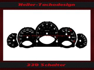Tachoscheibe Porsche 997 MPH zu KMH Tacho Cluster Deal US Miles