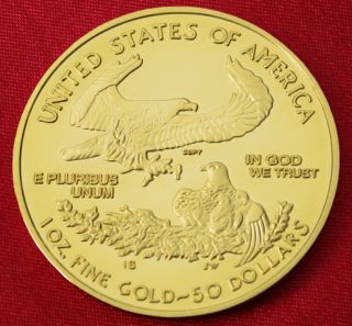 50$ Double Eagle Gold Barren Münze 999 Gold vergoldet NP 2011