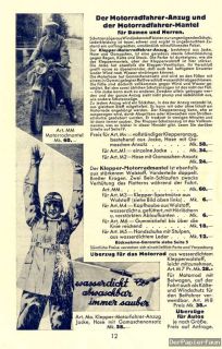 Klepper Rosenheim Regenmantel 24 S. Reklame 1932 DoX FN