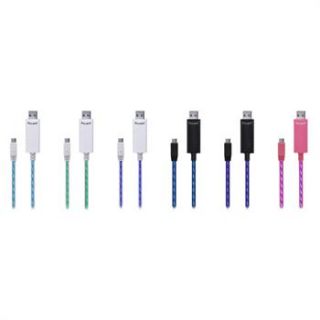 Power4 Smart Charging Flowing Cable Visible USB to Micro USB for