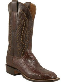 Lucchese Mens Sienna Ultra Crocodile Belly W Toe Cowboy Boots Shoes