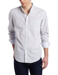 Calvin Klein Jeans Mens Grid Check Long Sleeve Lean Shirt