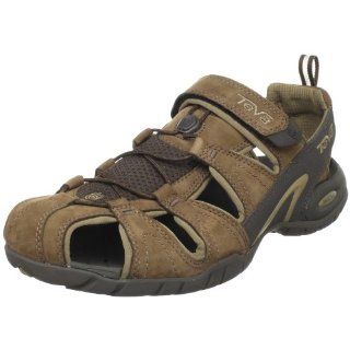 Mens Dozer III Leather Closed Toe Sandal,Dark Earth,13 M US Shoes