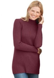 Woman Within Plus Size Pullover Mock Turtleneck Sweater