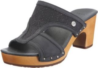 com UGG Australia Womens Issa Mosaic Clog Sandal Black Size 5 Shoes