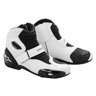 NEW ALPINESTARS SMX 1 ROAD RIDING BOOTS/SHOES, WHITE/BLACK, EUR 40/US
