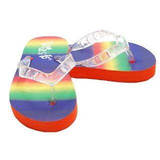 Orange Rainbow Light Up Flip Flop Sandals 7 3 Trimfoot Co Shoes