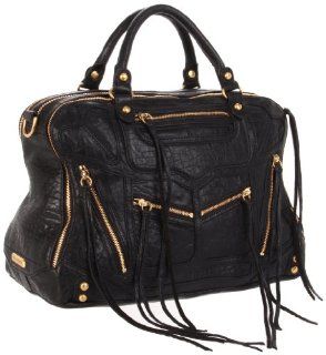 Rebecca Minkoff Love spell tri zip Shoulder Bag,Black,One Size Shoes