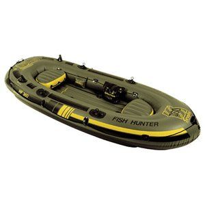 Sevylor Fish Hunter Inflatable 4 Person Boat: Sports
