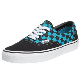  Vans Era Checkerboard Black/ Scuba Blue Shoes Mens Size 12 Shoes