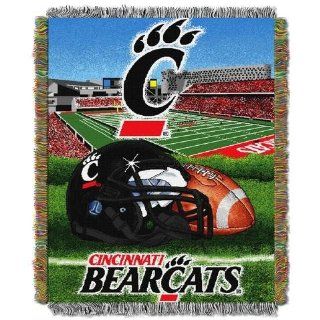 Cincinnati Bearcats Throw Blanket Afghan Tapestry Sports