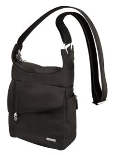 Travelon Anti Theft Messenger Bag, Black, One Size