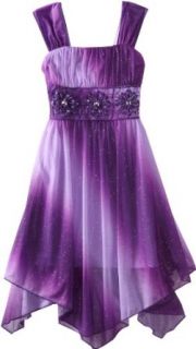 My Michelle Girls 7 16 Ombre Dress, Purple, 16 Clothing
