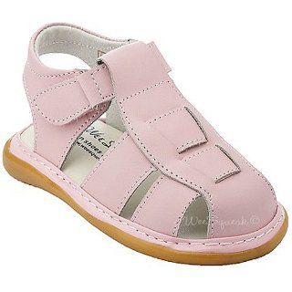  Wee Squeak Baby Girls Pink Fisherman Sandals 3: Wee Squeak: Shoes