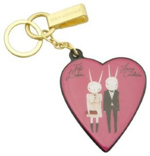 Juicy Couture Fifi Lapin Pink Heart Key Fob Key Chain