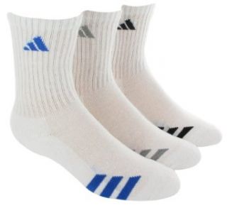 Pk Crew Sock, White/Signal Blue , Small (Shoe Size 9 1) Clothing