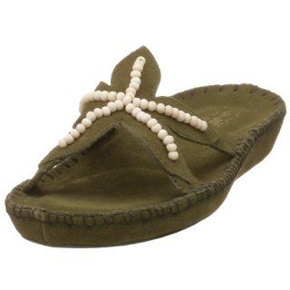 Deer Stags Womens Starfish Sandal,Olive,8 M Shoes