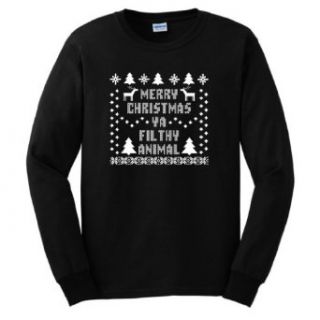 Merry Christmas Ya Filthy Animal Long Sleeve T Shirt Ugly